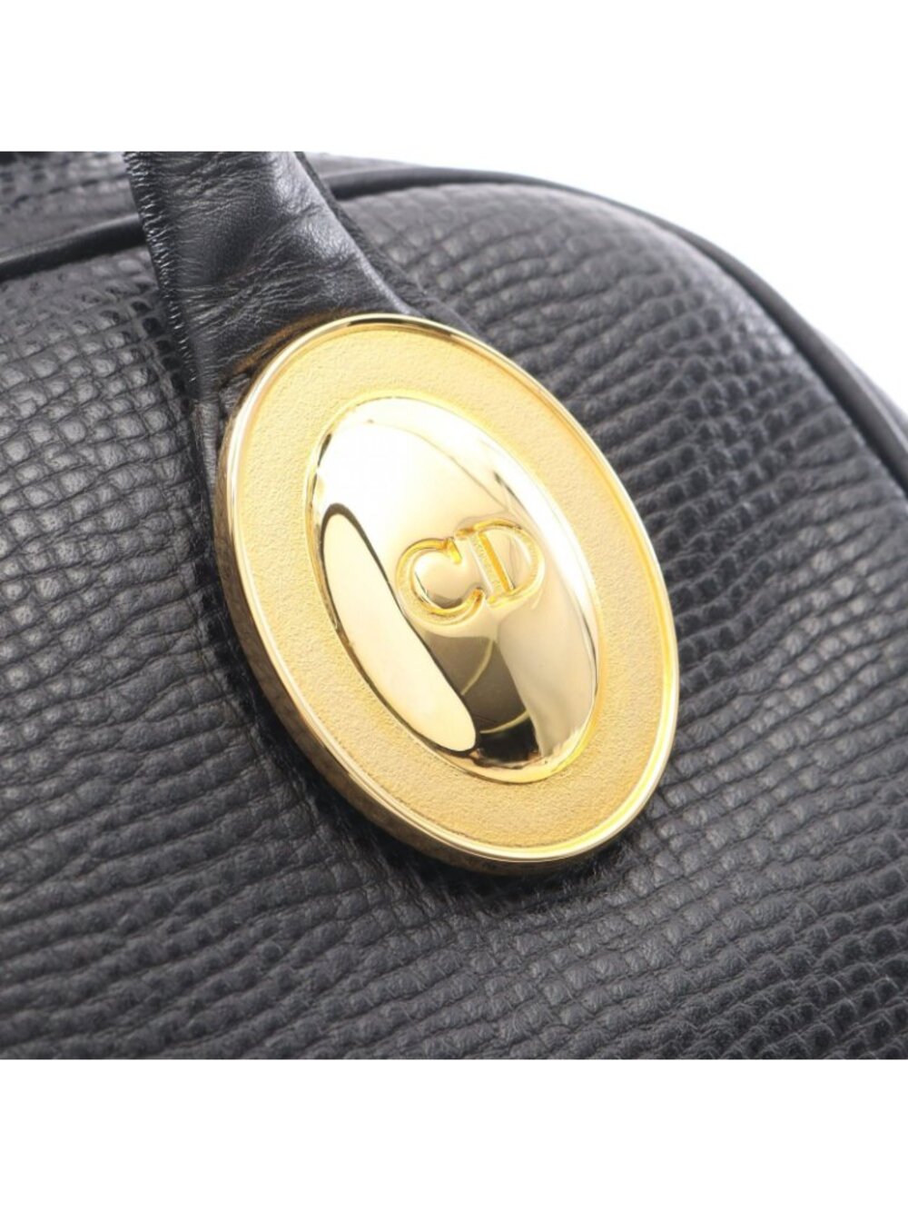 Dior CD Logo 2-Way Black Leather Mini Boston Bag - Picture 9 of 9